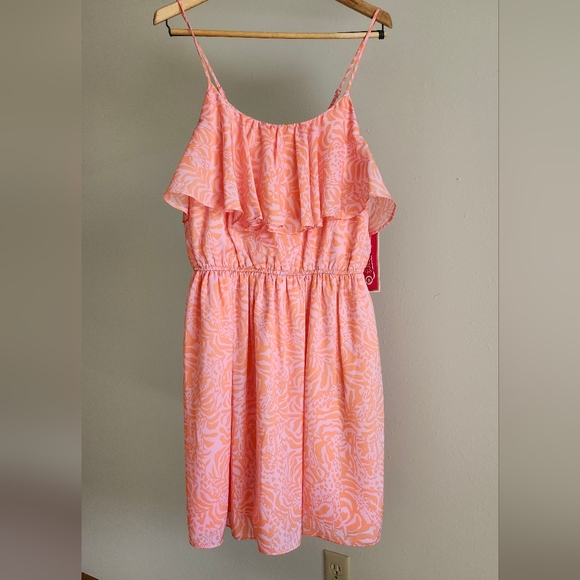 Lilly Pulitzer for Target NWT Orange Flounce Dress Size Large - Picture 1 of 12